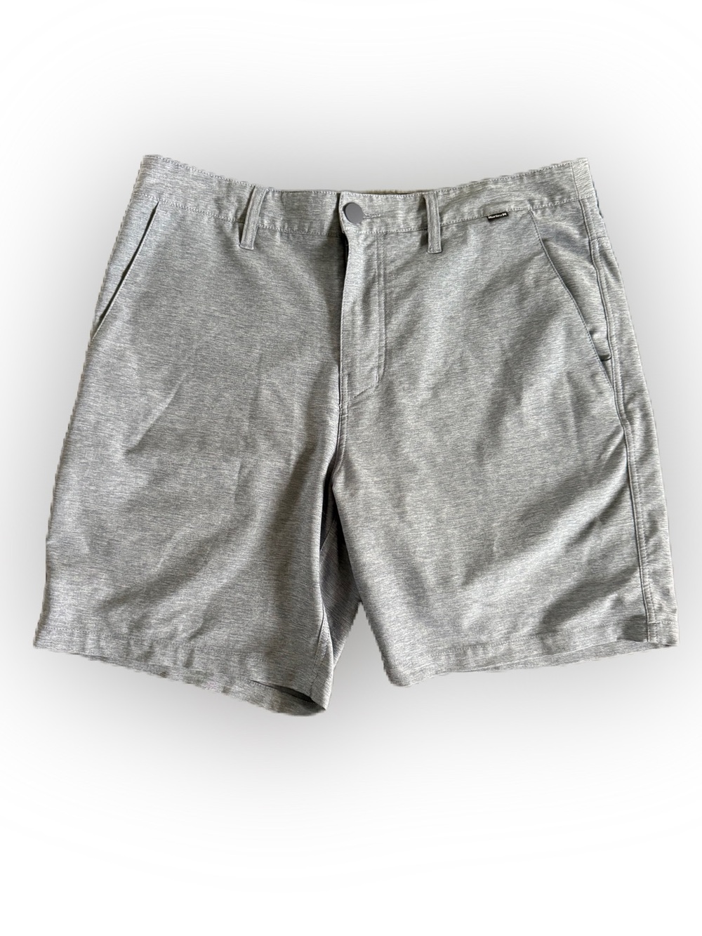 Hurley Men’s Distressed Blue Shorts With Button Zip Closure. Size 32